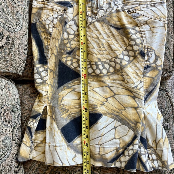 COPY - Just Cavalli Jean Skirt Size 44 US 8 Midi Low Rise - Picture 16 of 16